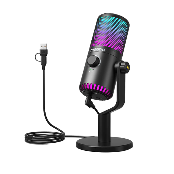 DM30RGB Gaming Microphone Black