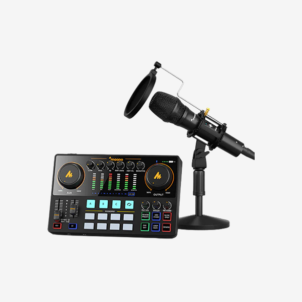 Maonocaster AME2 and HD300T audio mixer 600 × 600 04